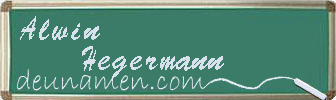 Alwin Hegermann Visitenkarte